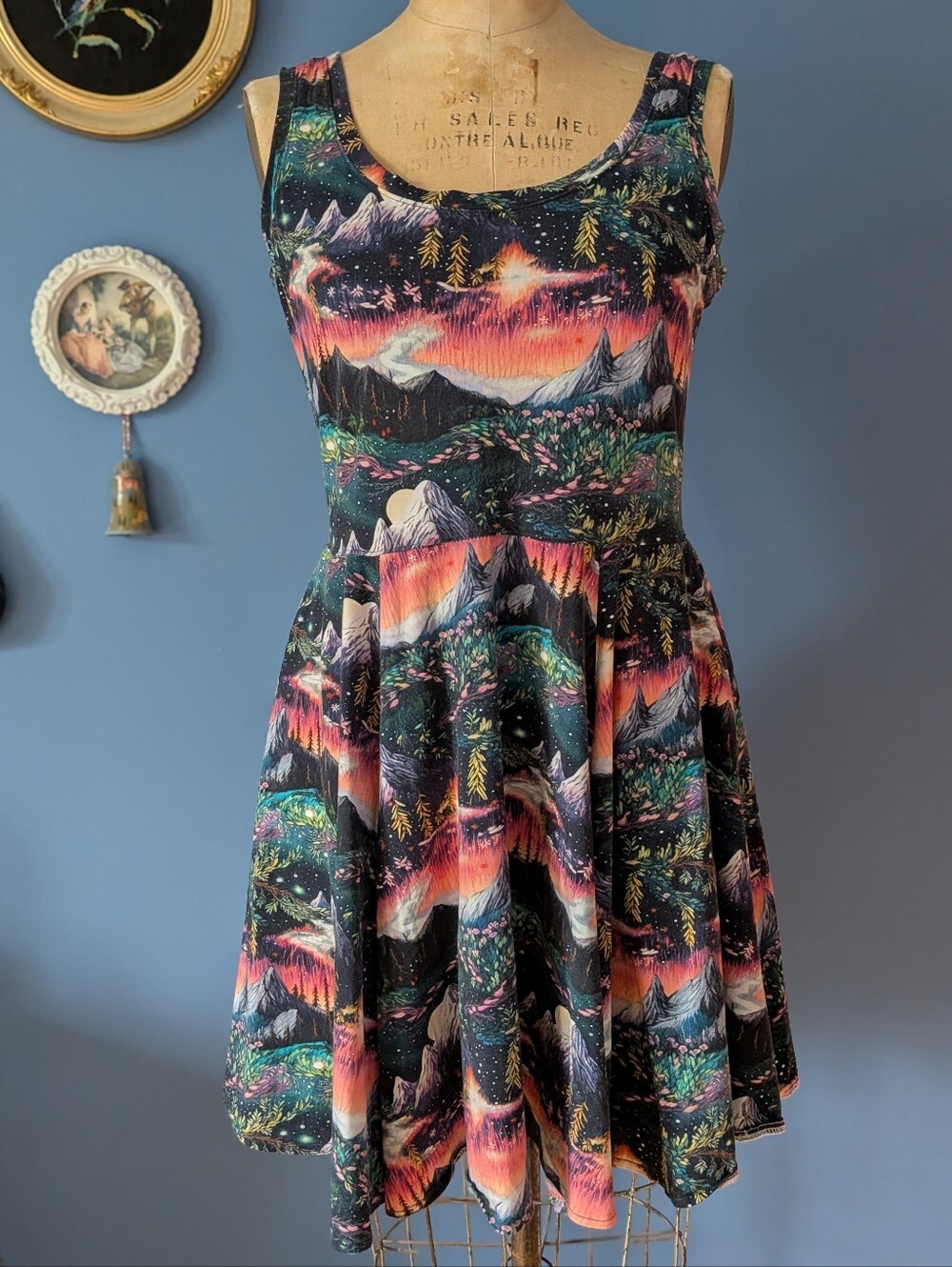 Handmade Night Sky Fit & Skater Dress
